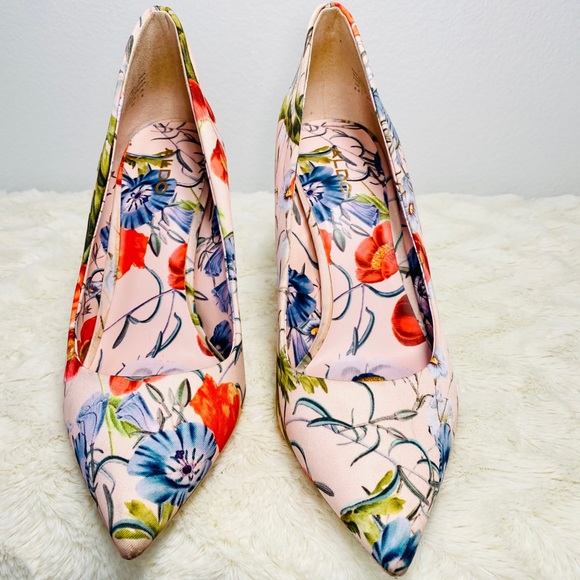 Aldo Floral Fabric Heels - Picture 6 of 16